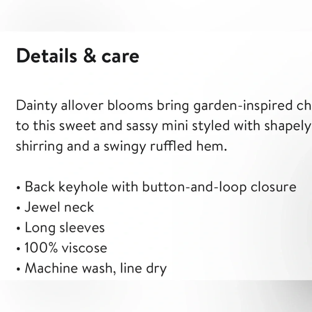 Topshop Floral Bottom Ruched Mini Dress Scoop Neck Long Sleeve Open Back Size 10 - Picture 9 of 9